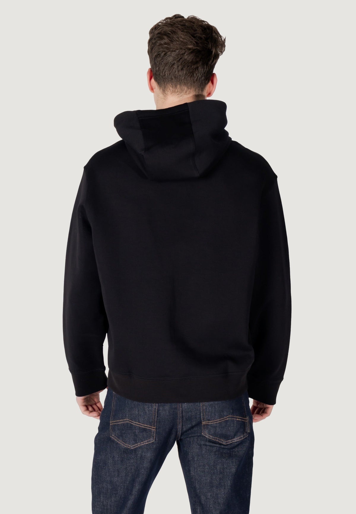 Armani Exchange Hoodie met Zak – Zwart