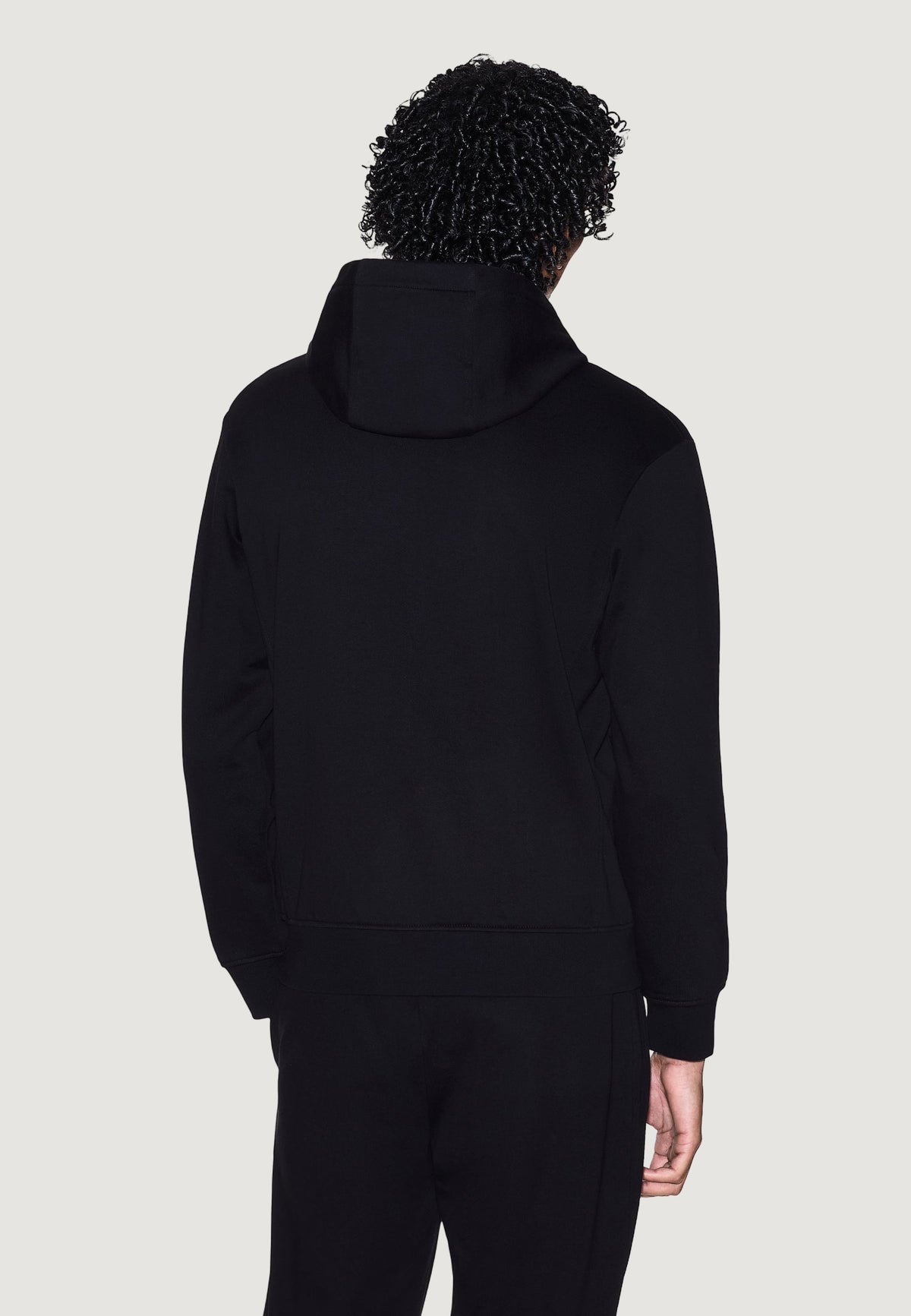 Armani Exchange Katoenen Hoodie met Print – Zwart