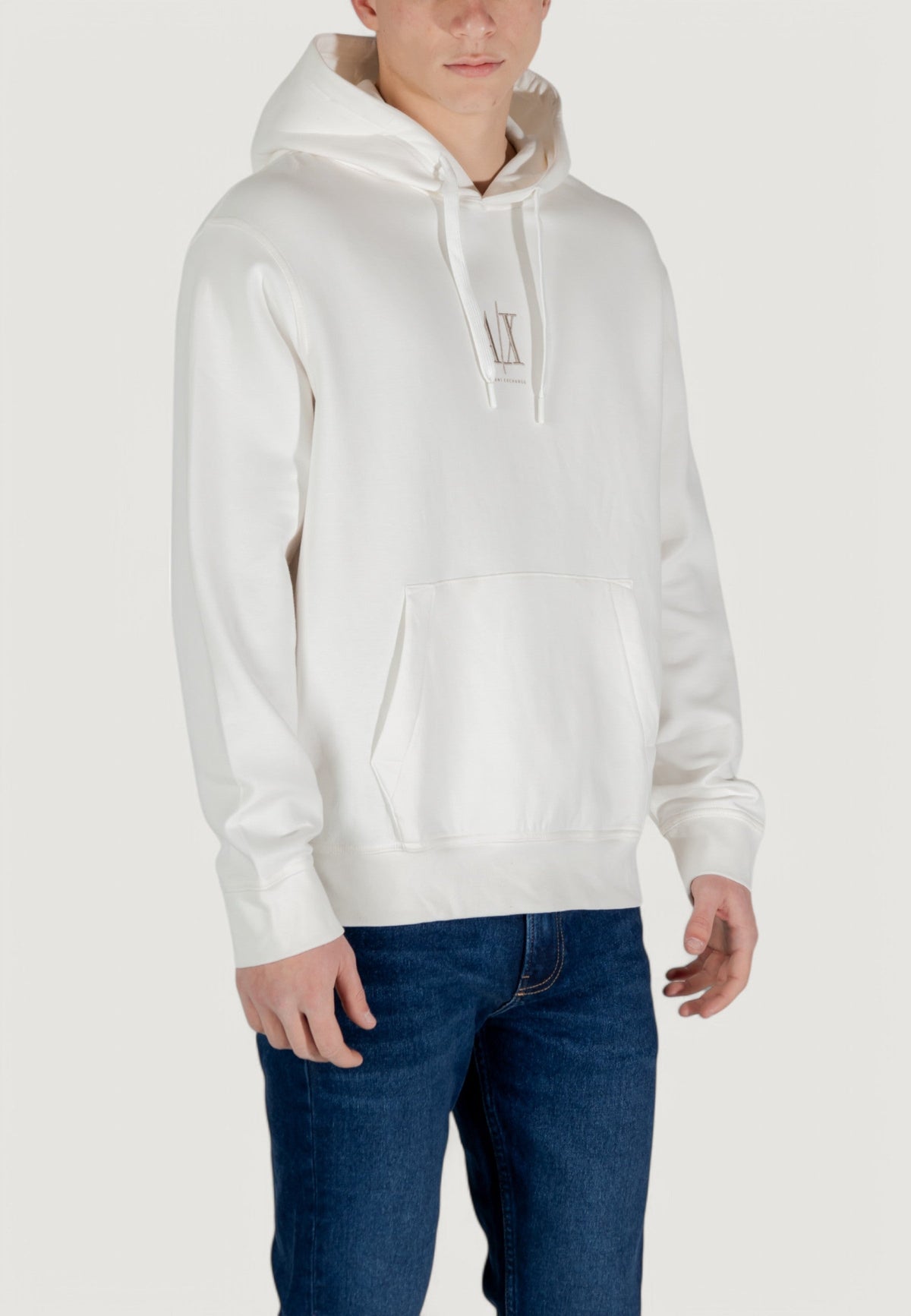 Armani Exchange Hoodie met Print Heren – Wit