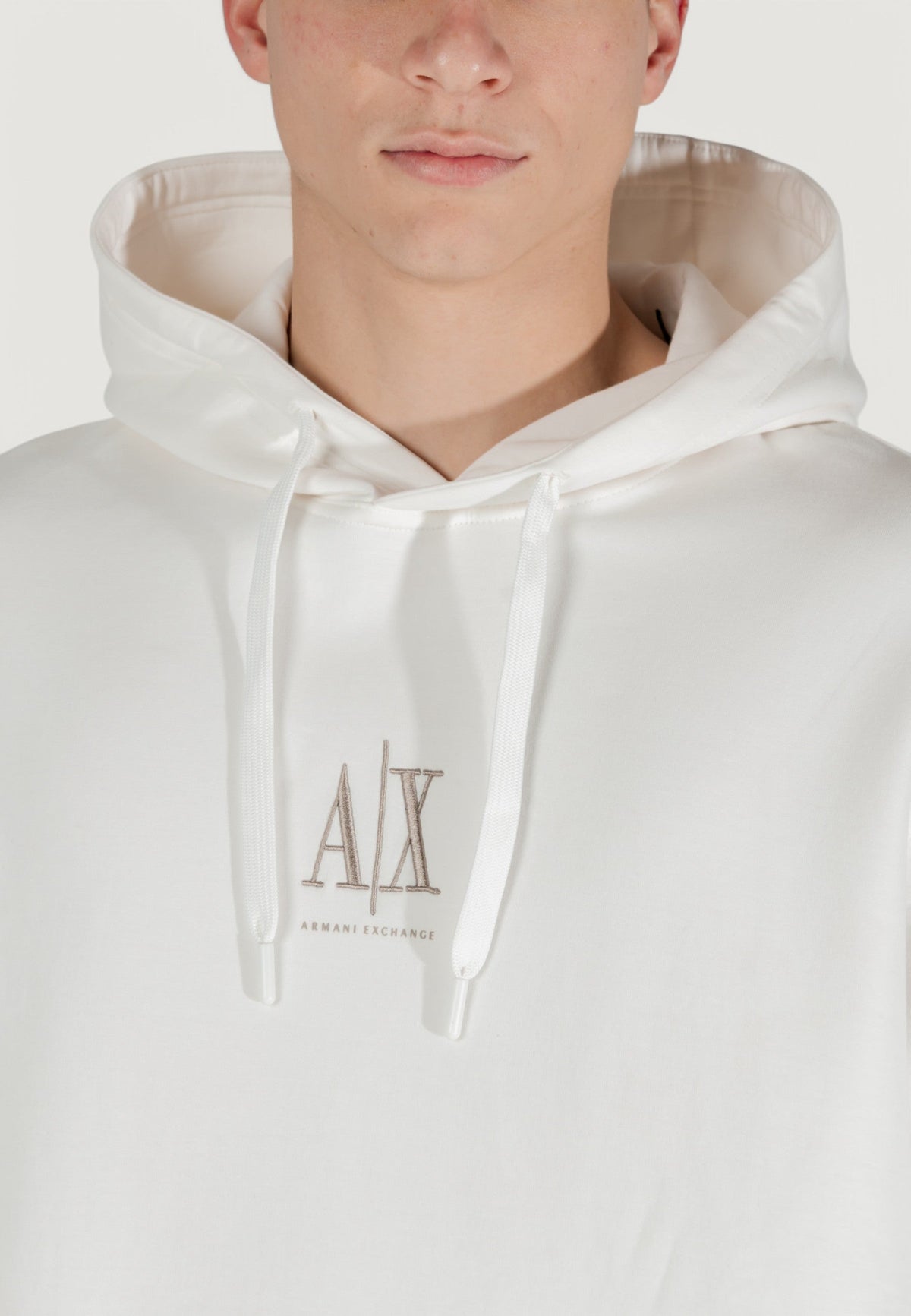 Armani Exchange Hoodie met Print Heren – Wit