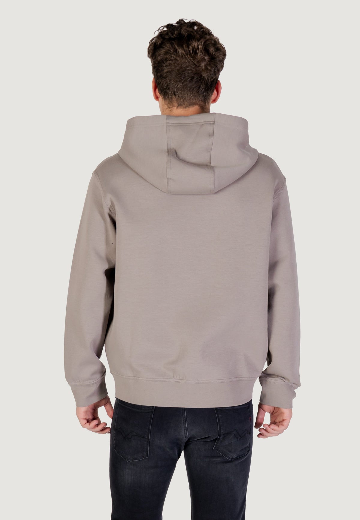 Armani Exchange Hoodie met Voorzakken Heren – Grijs