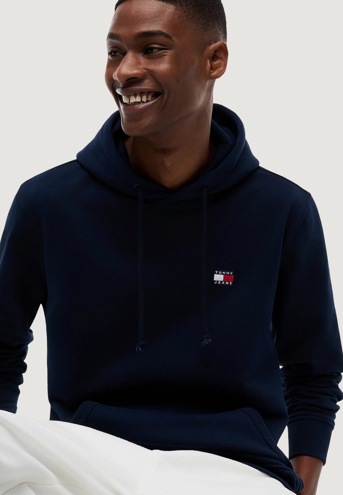 Tommy Hilfiger Hoodie met zak – Marineblauw