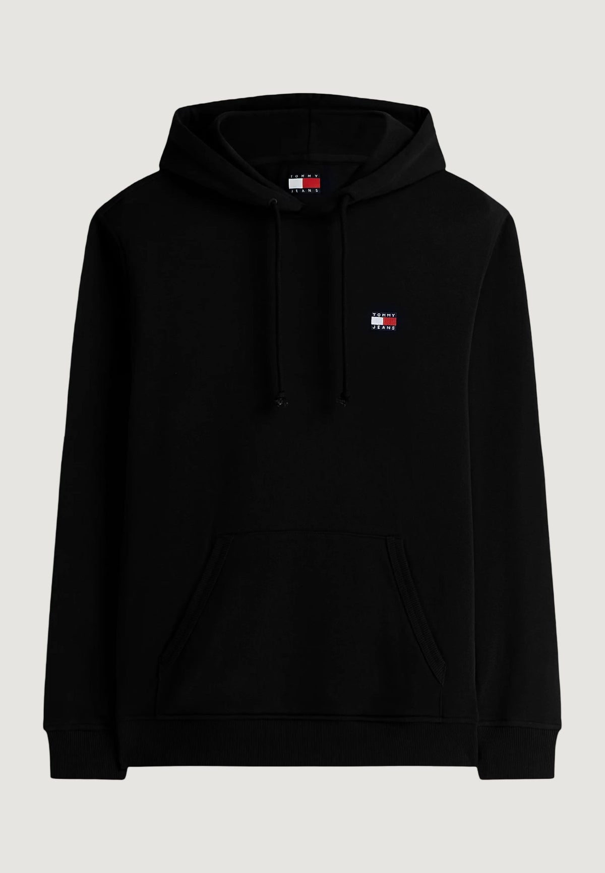 Tommy Hilfiger Hoodie met zak – Zwart
