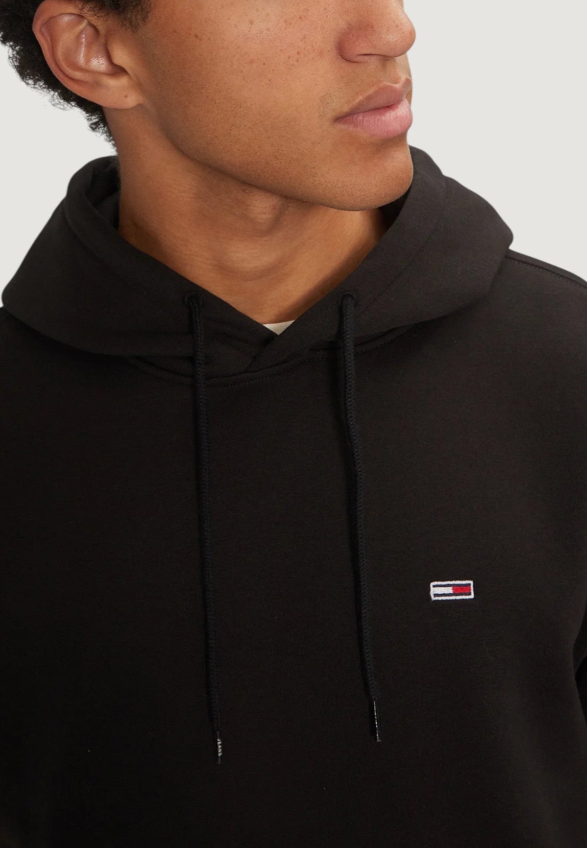 Tommy Hilfiger Regular fit hoodie met voorzakken – Zwart