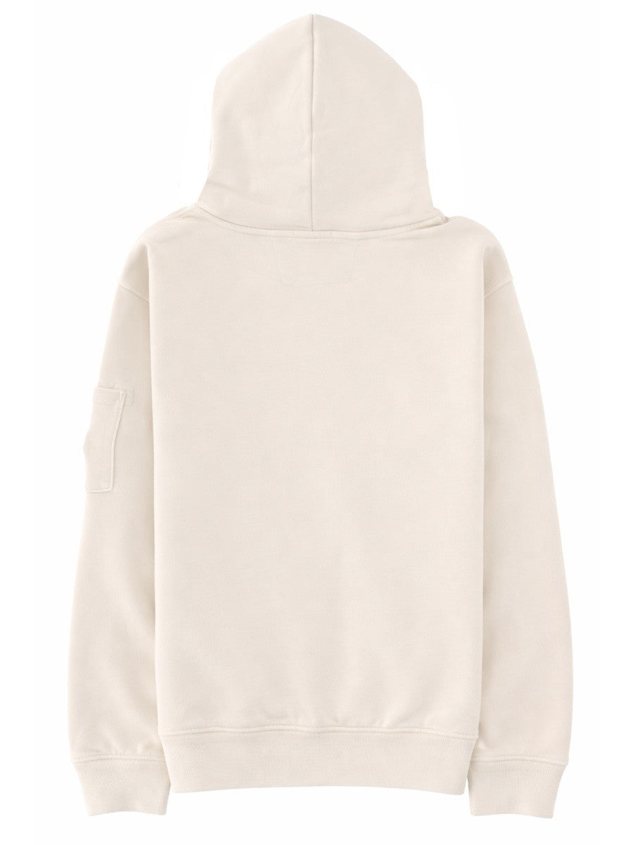 C.P. Company Katoenen Hoodie – Ivoor