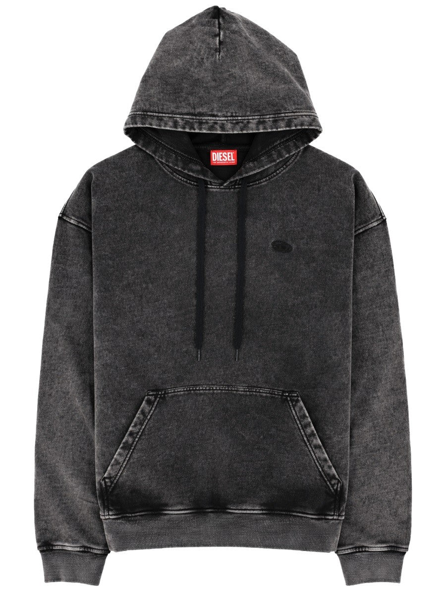 Diesel Hoodie met logo – Antraciet