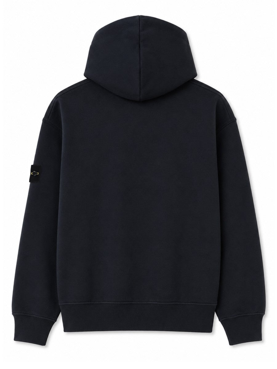 Stone Island Sweater met logopatch – Marineblauw