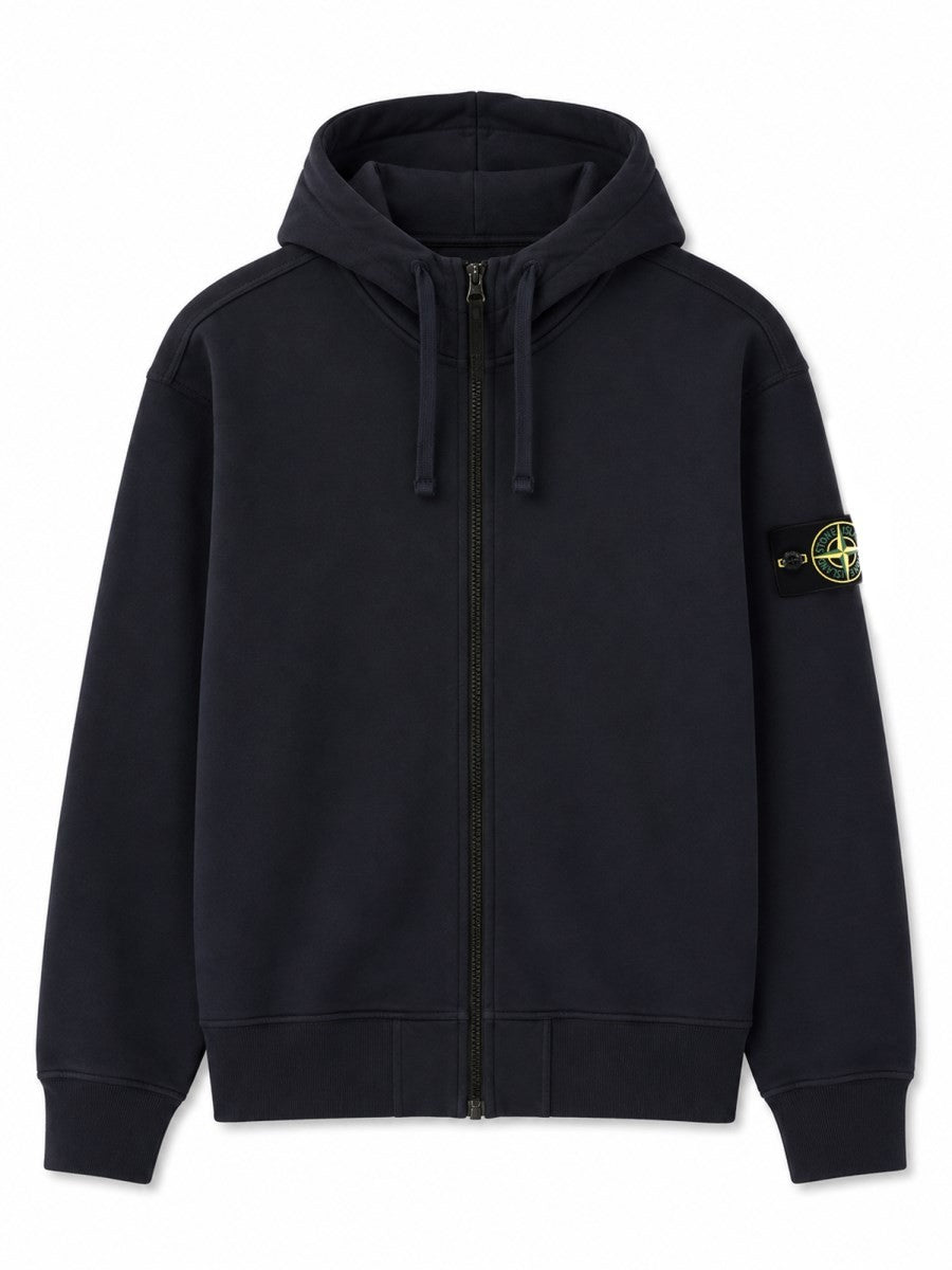 Stone Island Sweater met logopatch – Marineblauw