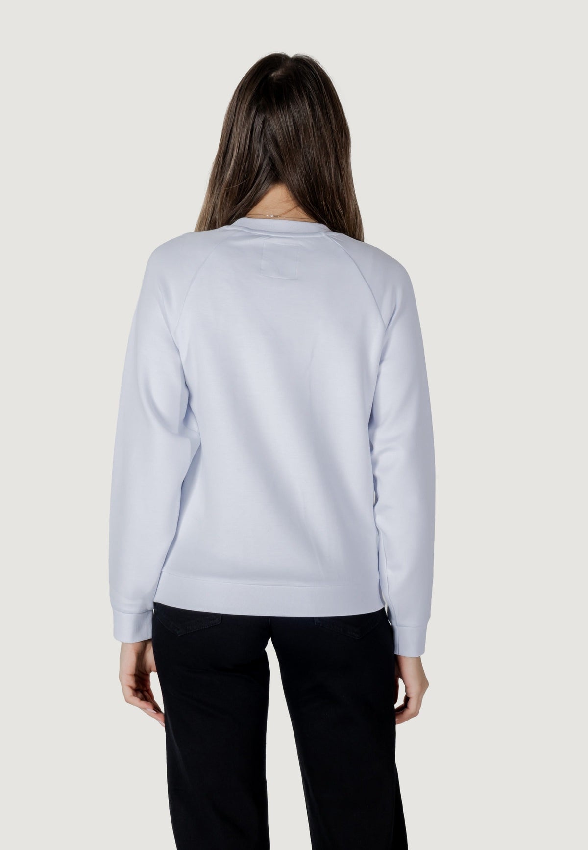 Armani Exchange Sweater met Ronde Hals Dames – Wit