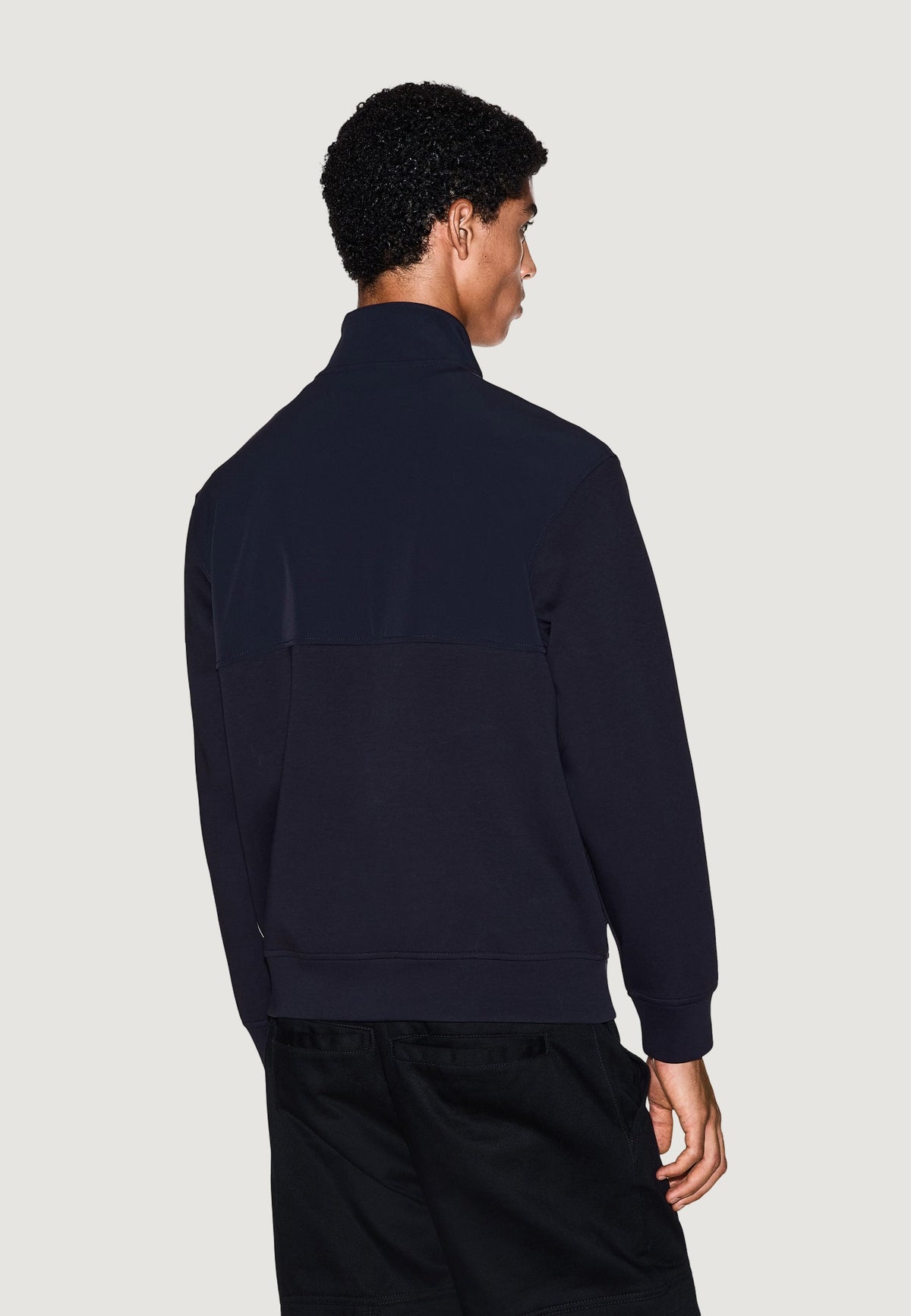 Armani Exchange Trui met Rits – Blauw