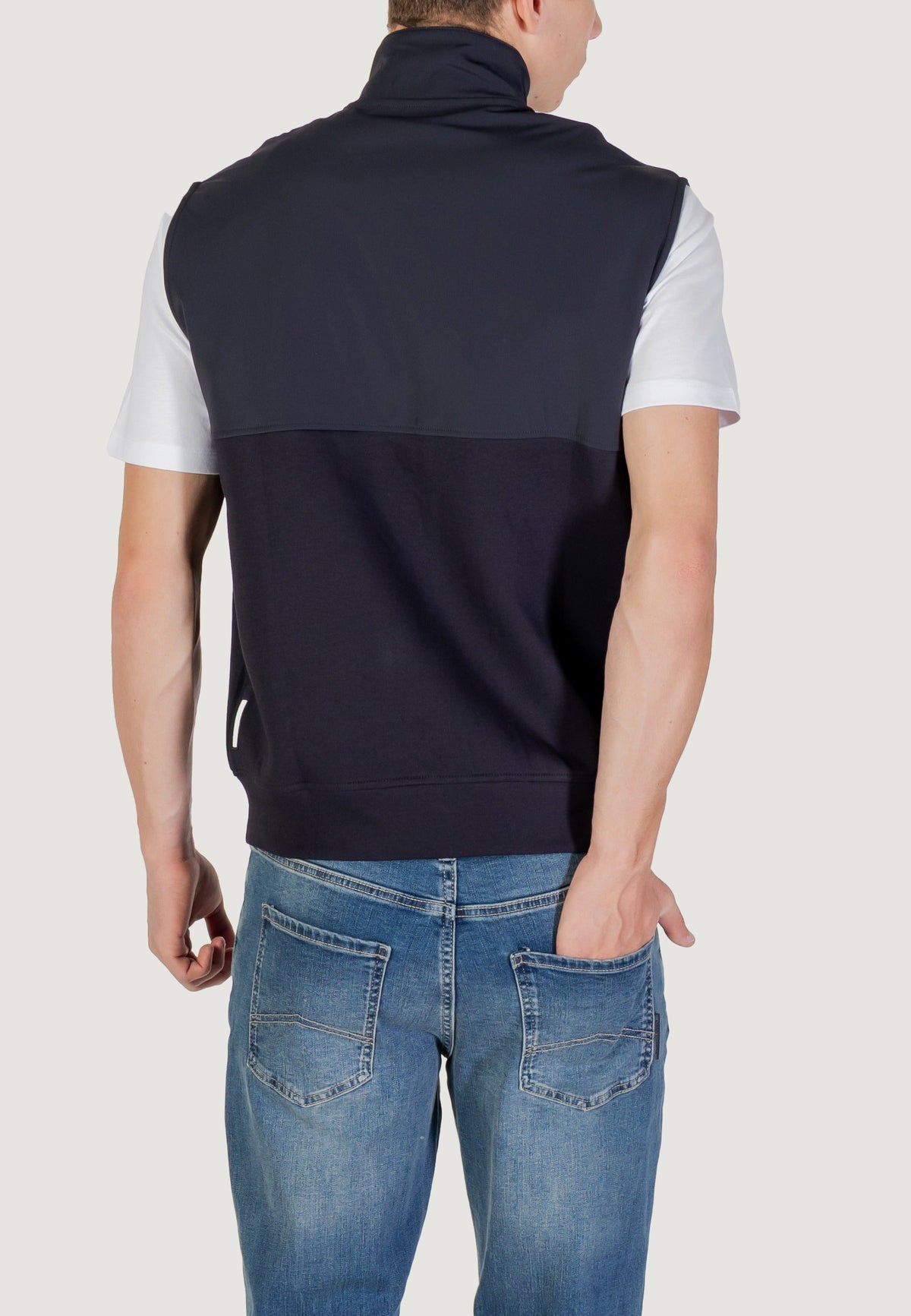Armani Exchange Vest met Zijzakken – Blauw