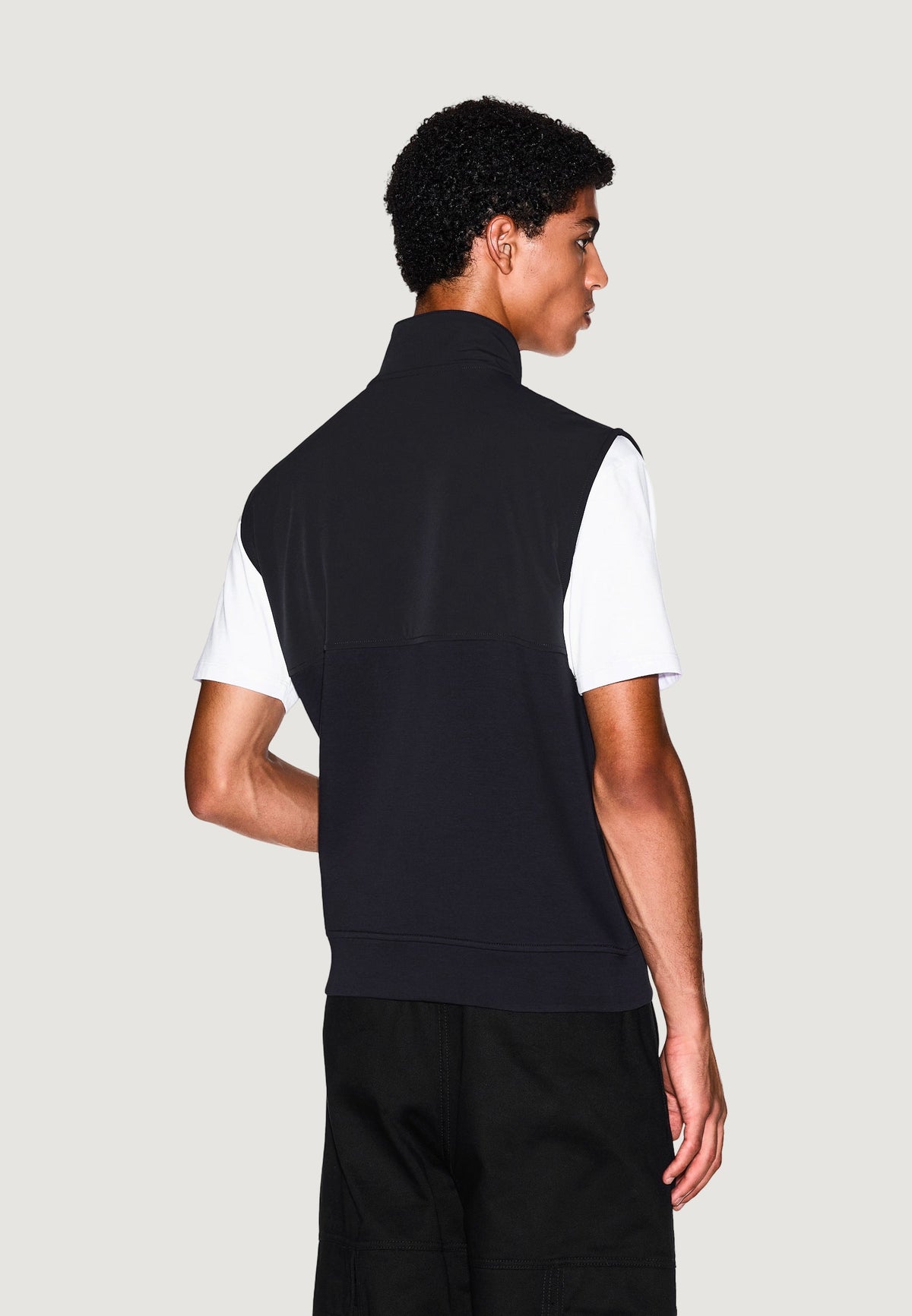 Armani Exchange Sweater met Zijzakken – Zwart