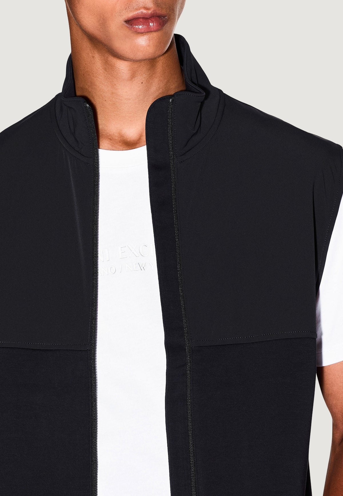 Armani Exchange Sweater met Zijzakken – Zwart