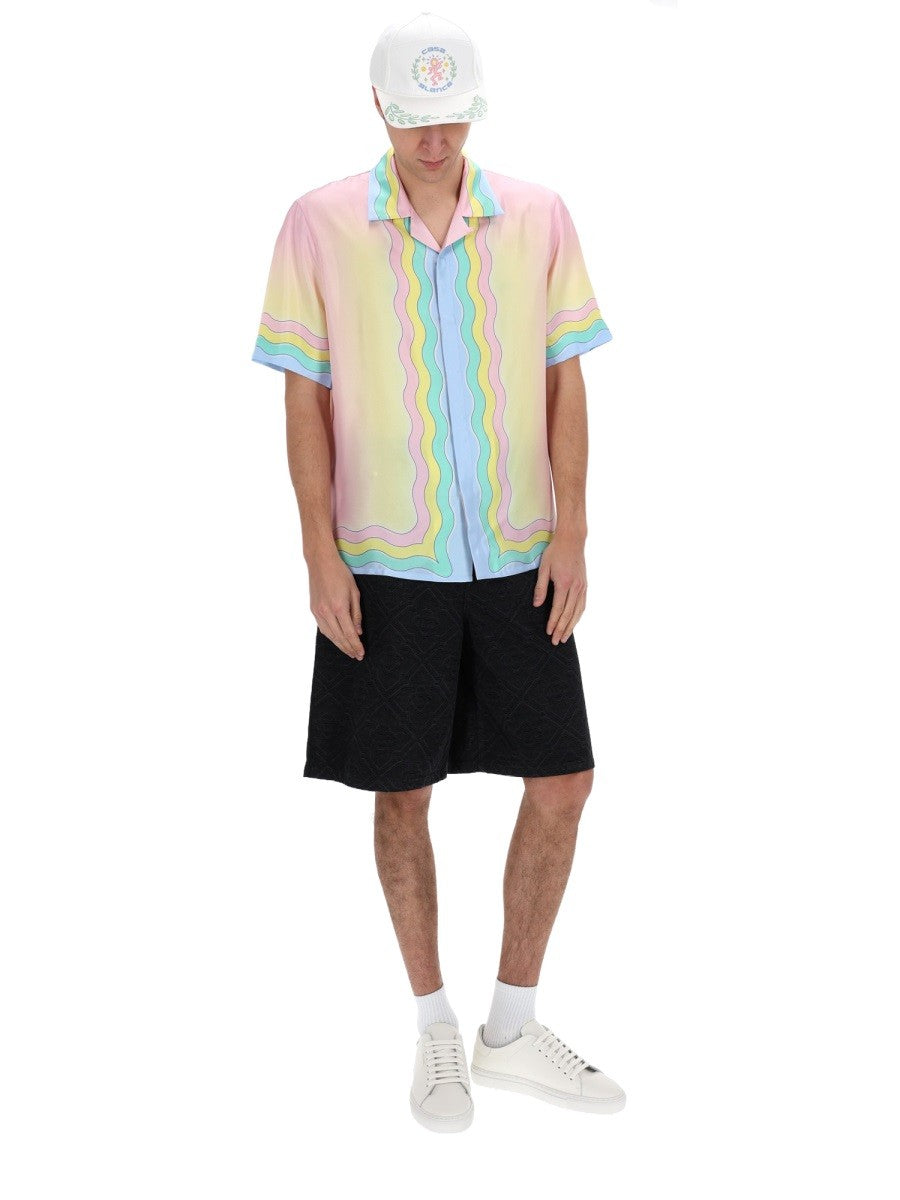 Casablanca Flaming Tennis Ball Overhemd – Meerkleurig