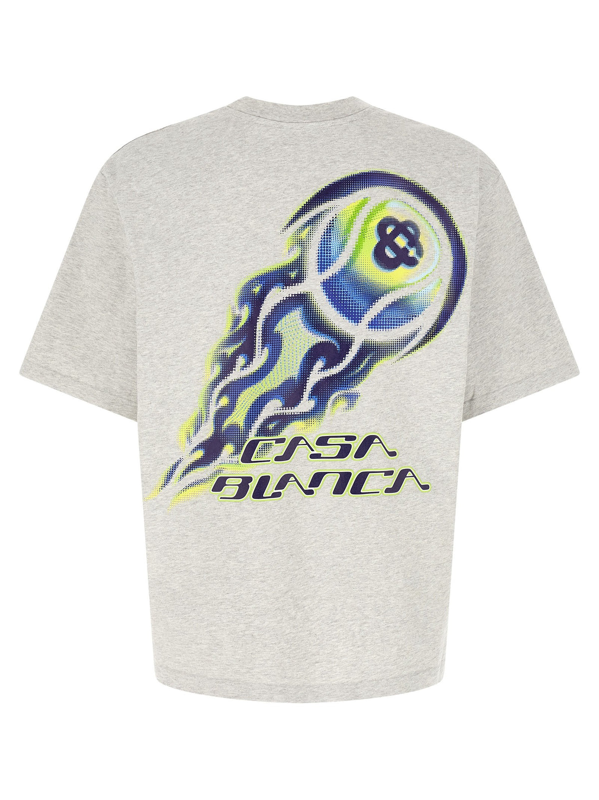 Casablanca Flaming Tennis Ball T-shirt – Grijs