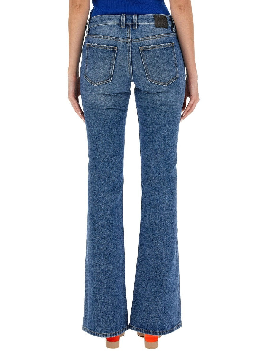 Off-White Flared Jeans – Middenblauw