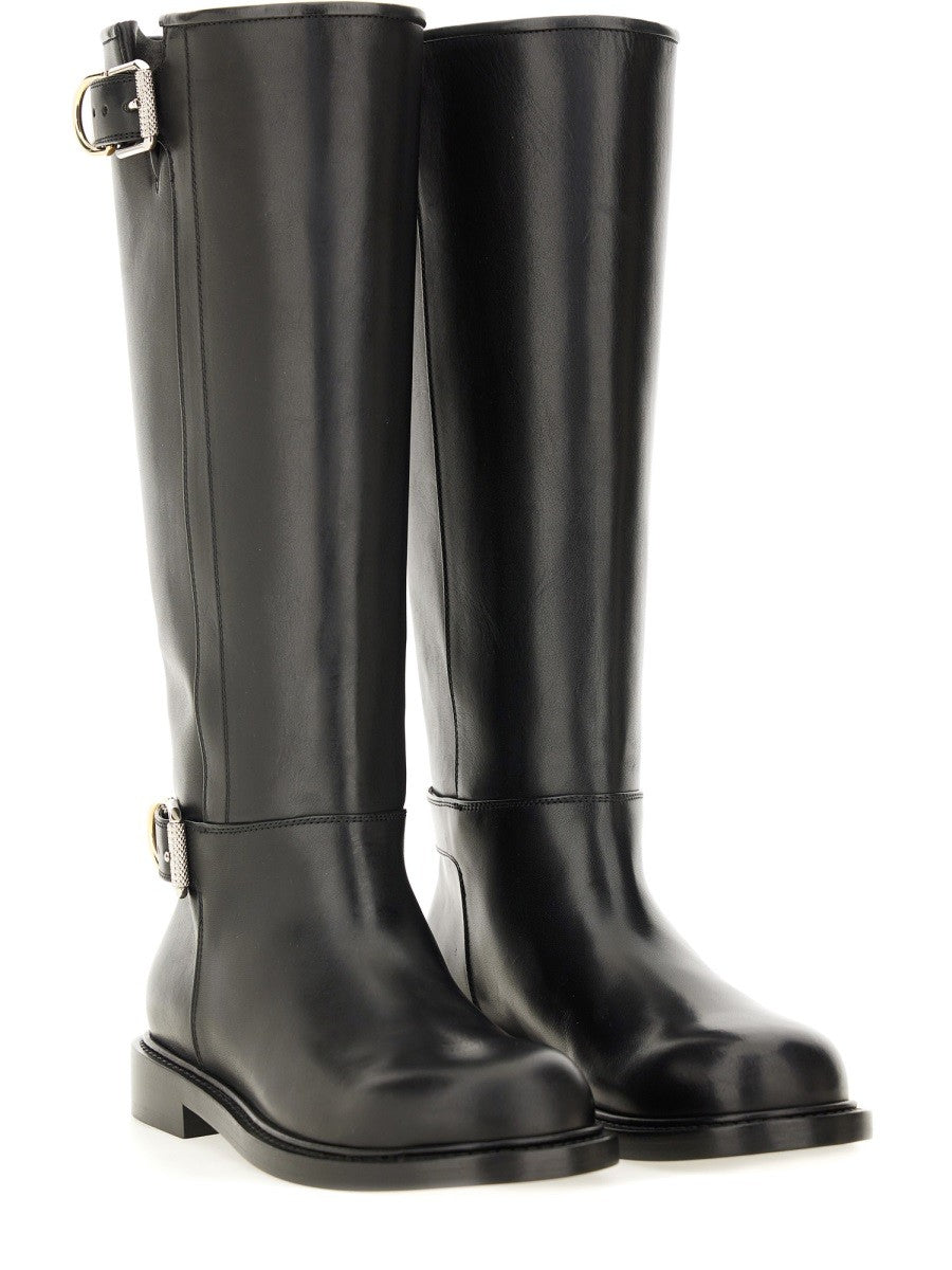 Givenchy Voyou Platte Laarzen – Zwart