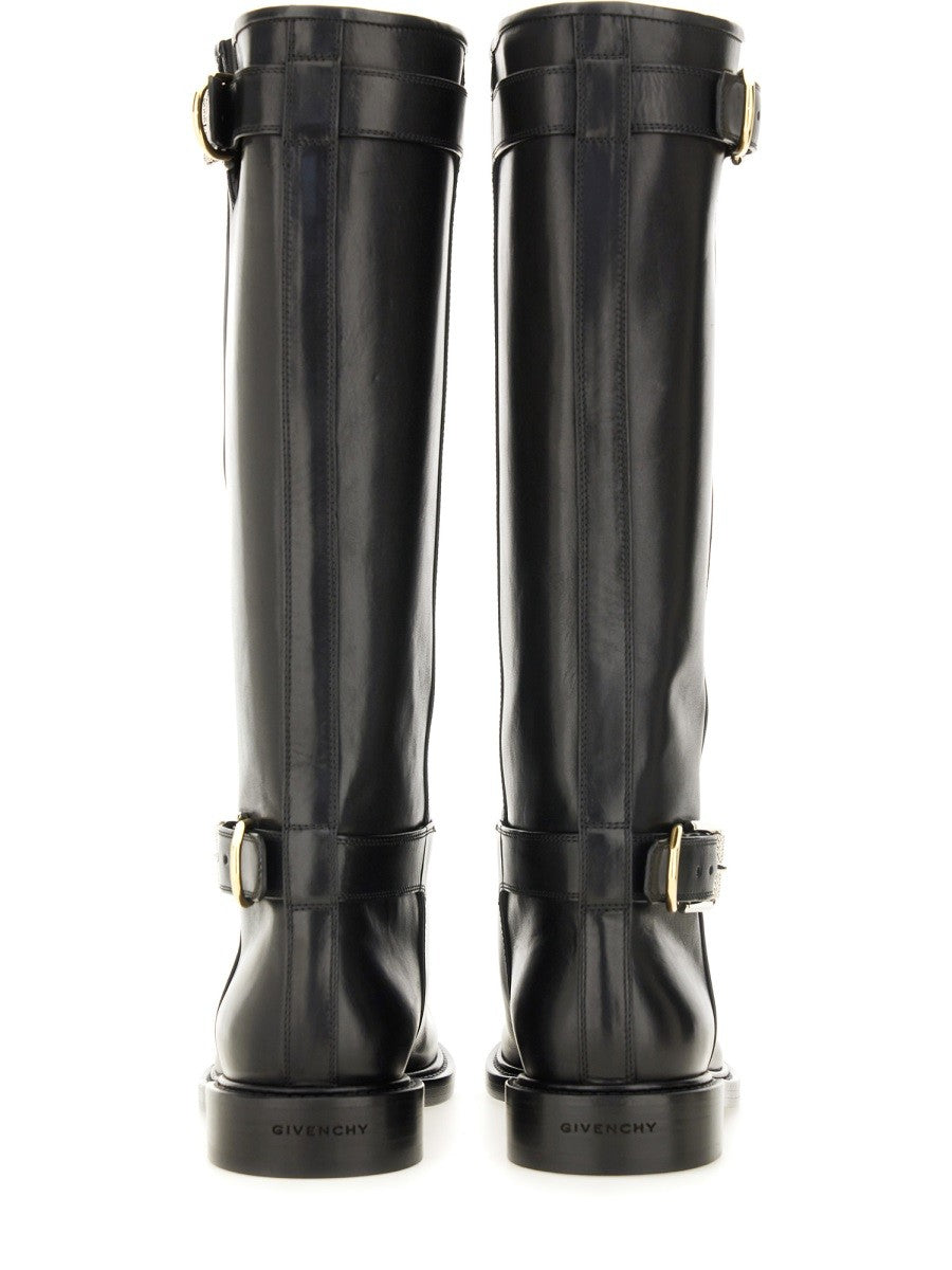 Givenchy Voyou Platte Laarzen – Zwart
