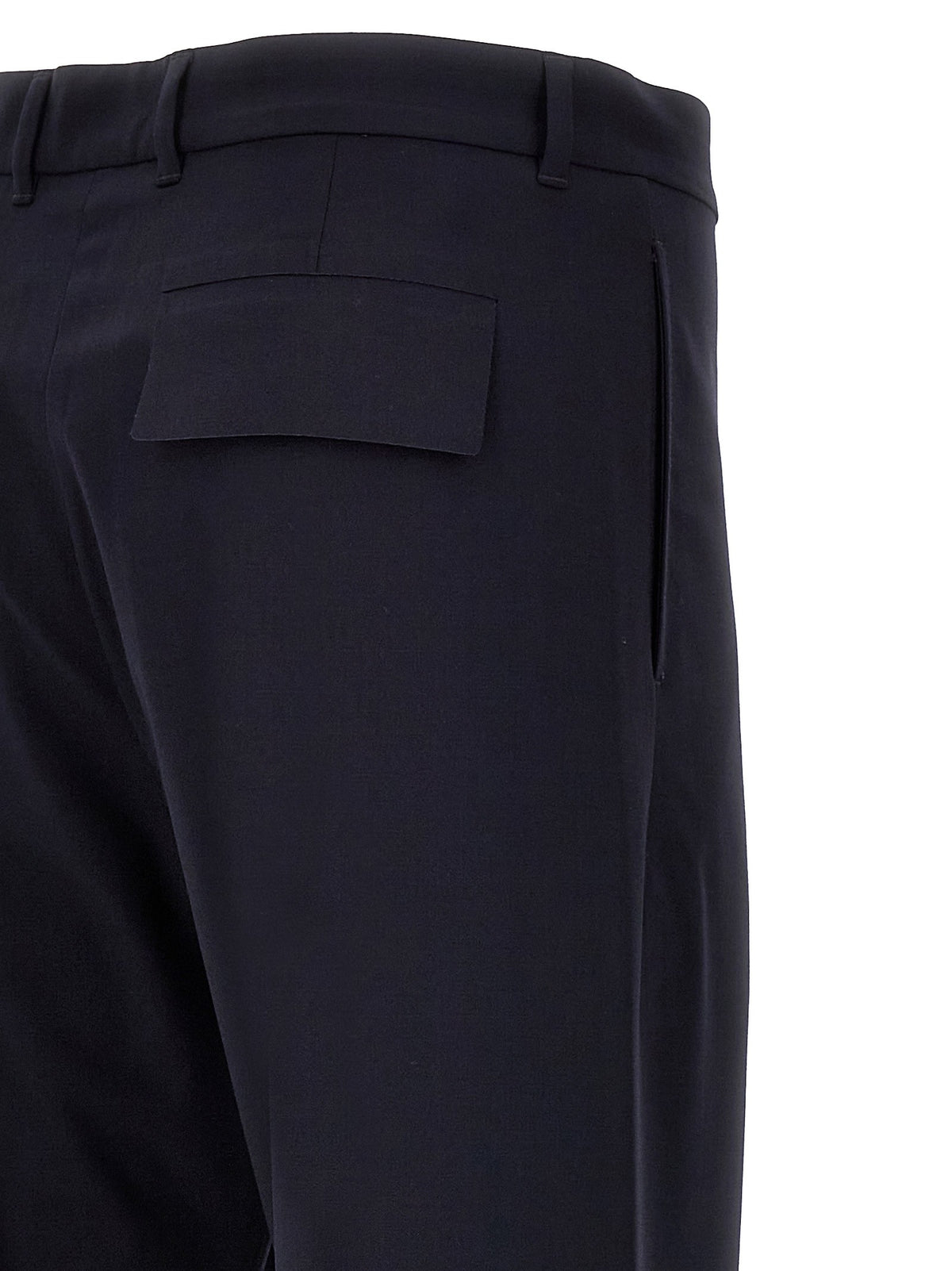 Givenchy Broek van koele wol – Marineblauw