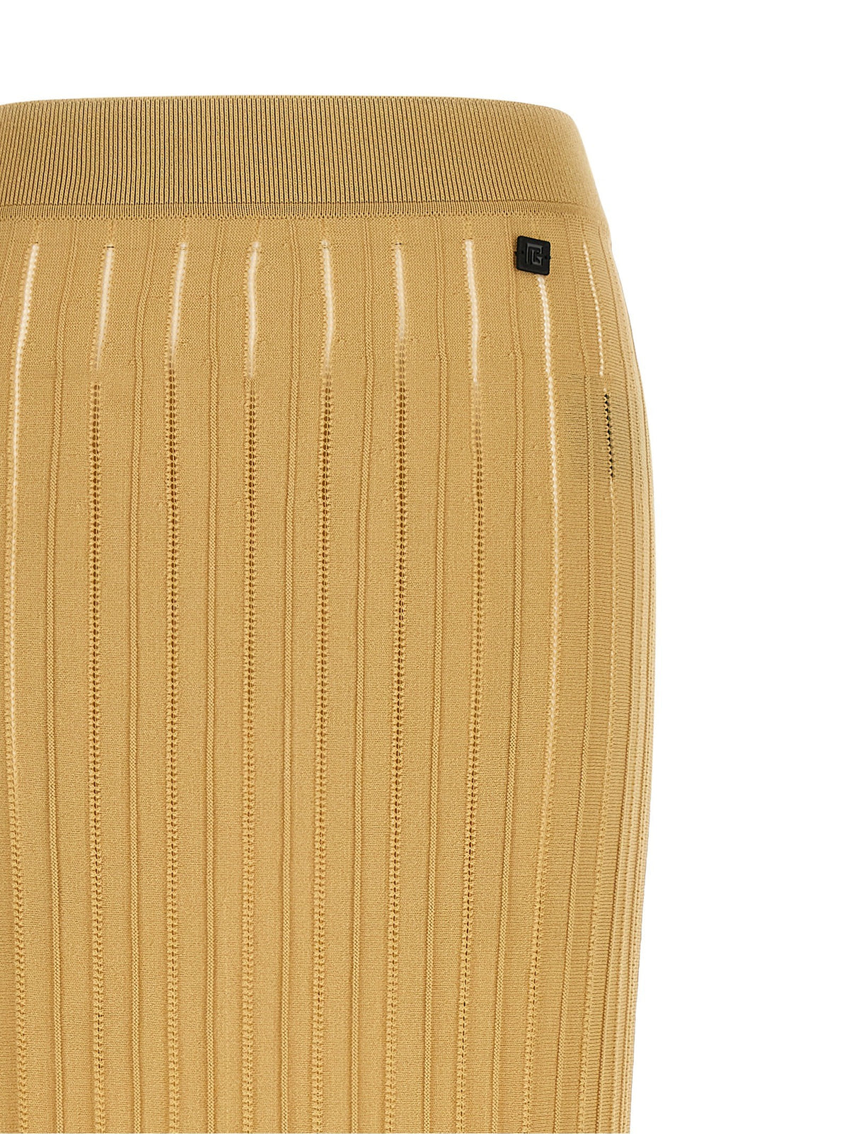 Balmain Rok met Franjes – Beige
