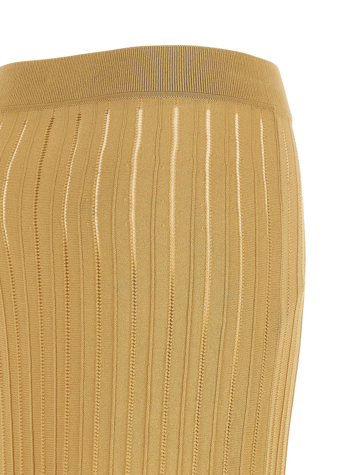 Balmain Rok met Franjes – Beige