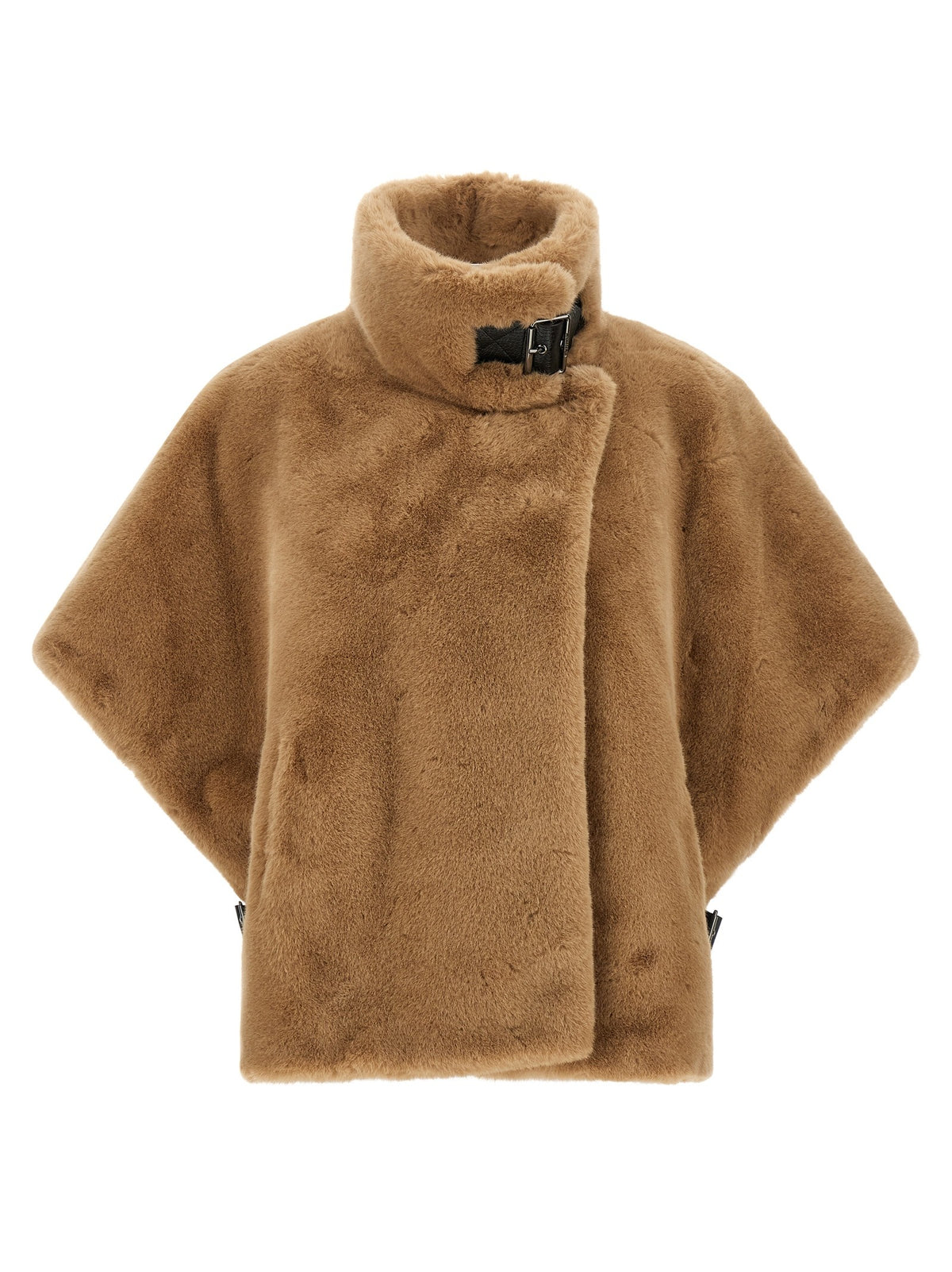 Pinko Cape van imitatiebont – Camel