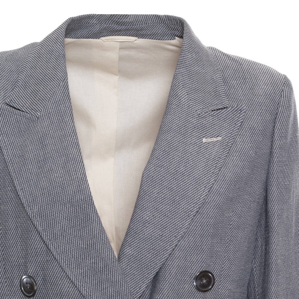 Gant Blazer van katoen en linnen Dames – Wit