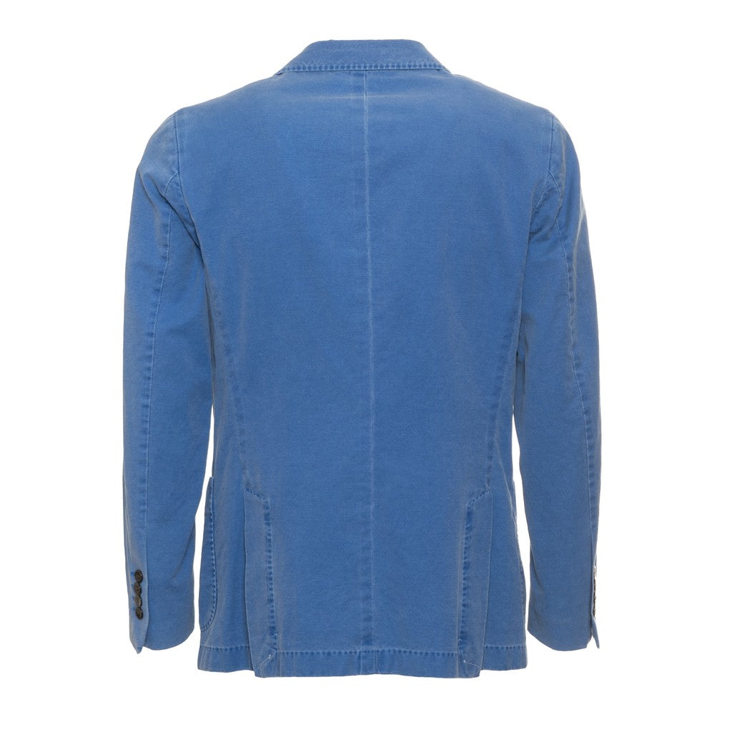 Gant Blazer van katoen en linnen Heren – Middenblauw