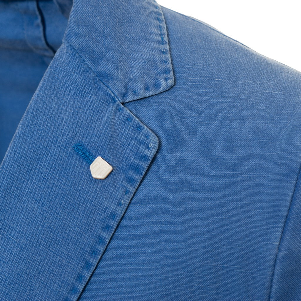 Gant Blazer van katoen en linnen Heren – Middenblauw