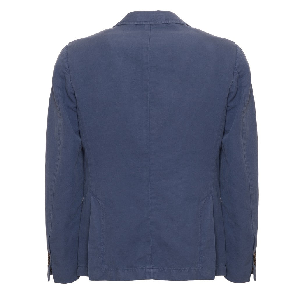 Gant Blazer van katoen en linnen Heren – Middenblauw