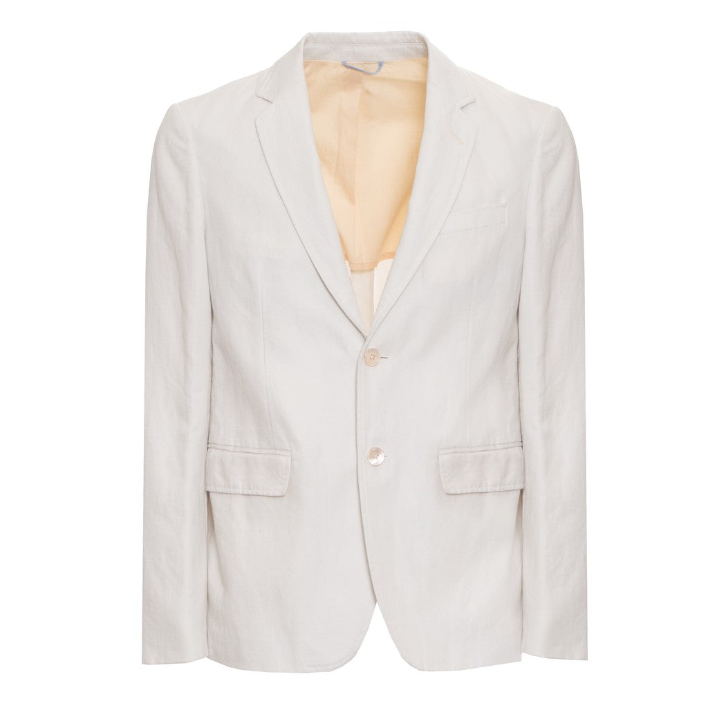 Gant Blazer van katoen en linnen Heren – Gebroken wit