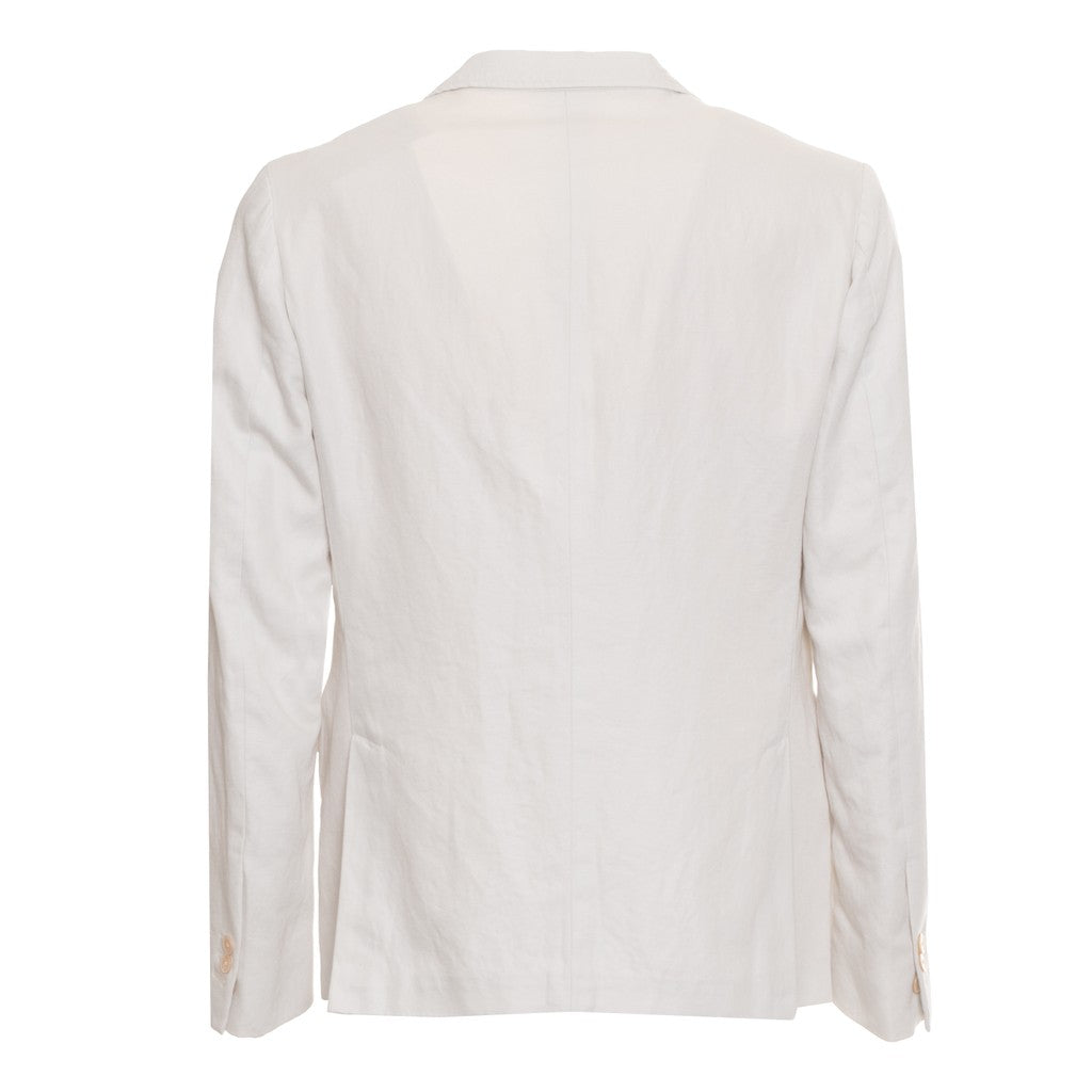 Gant Blazer van katoen en linnen Heren – Gebroken wit