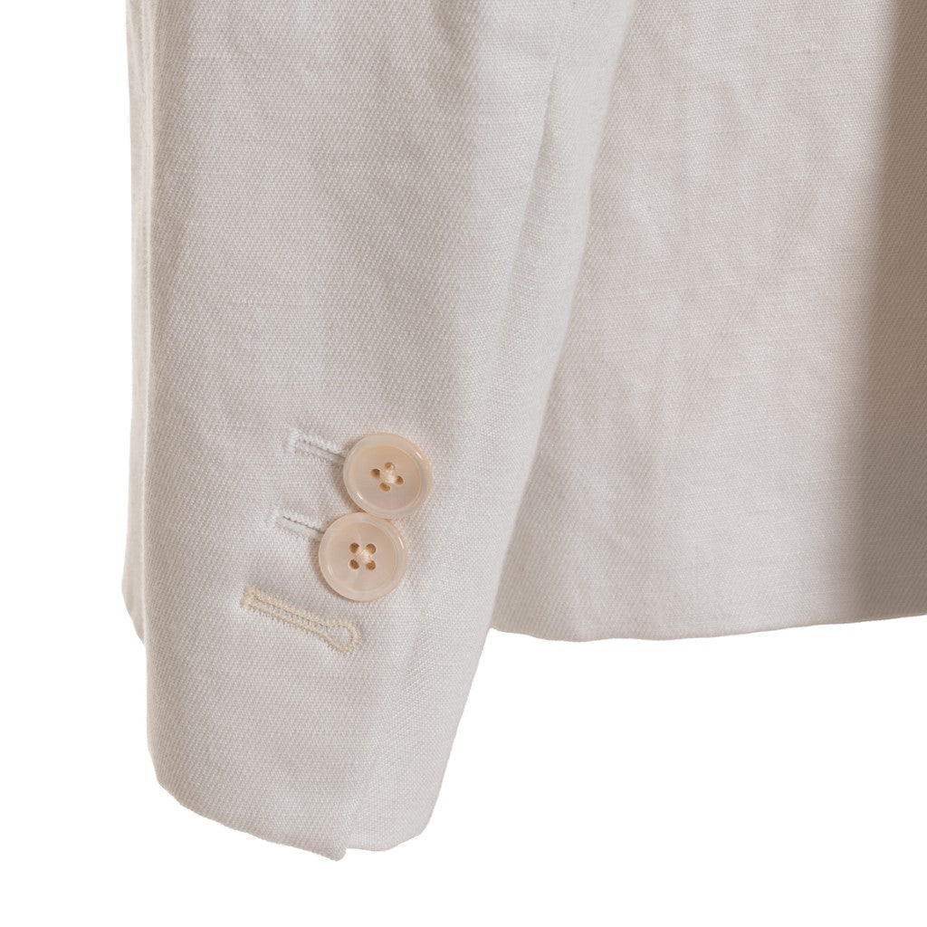Gant Blazer van katoen en linnen Heren – Gebroken wit