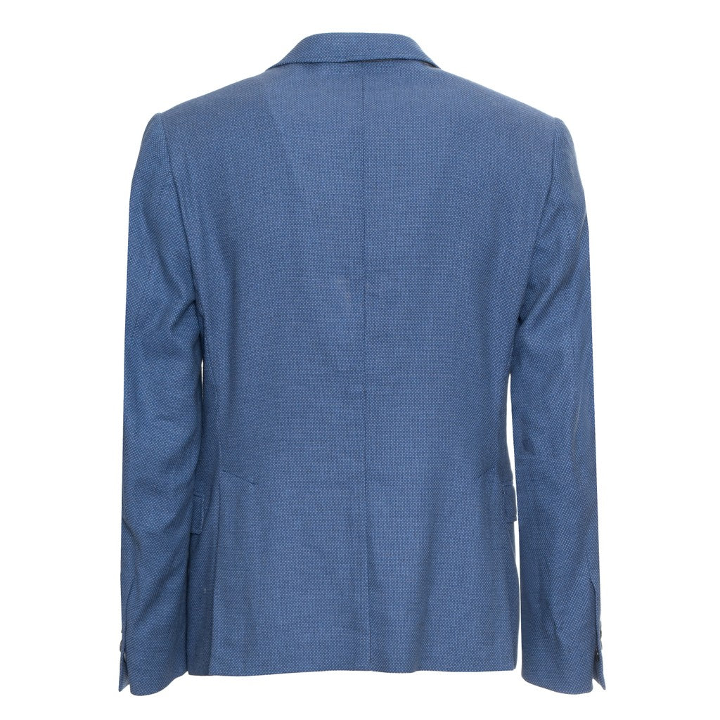 Gant Blazer van katoen en linnen Heren – Middenblauw
