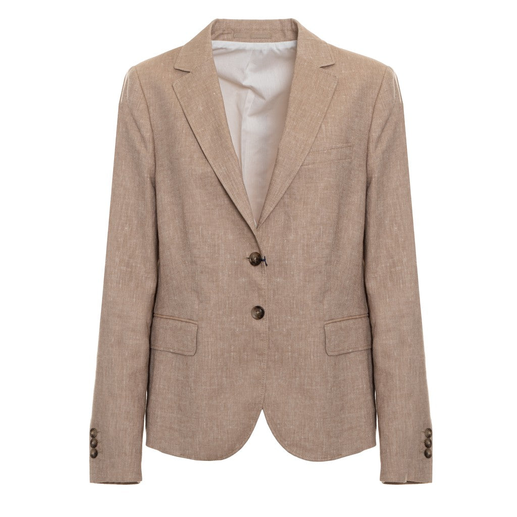 Gant Blazer van linnen en katoen – Beige