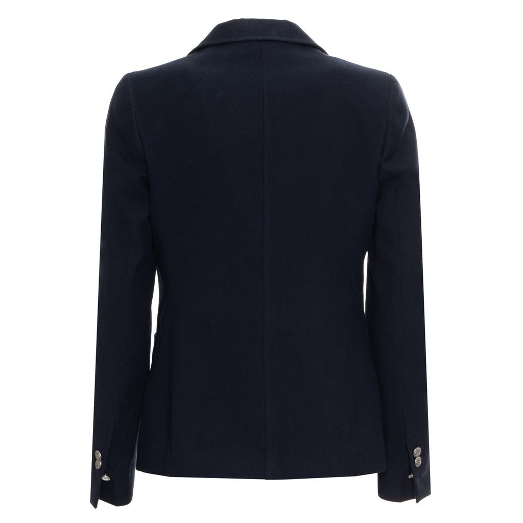 Gant Blazer van wol en katoen – Marineblauw