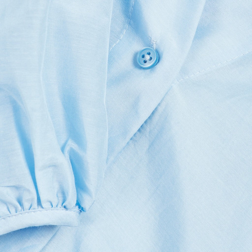 Gant Blouse van katoen en zijde – Lichtblauw