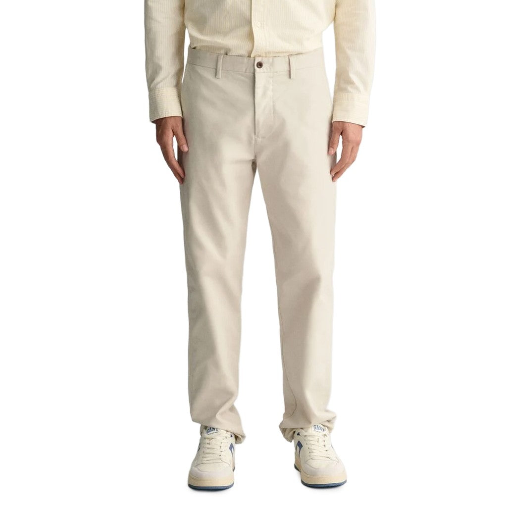 Gant Broek Heren – Ecru