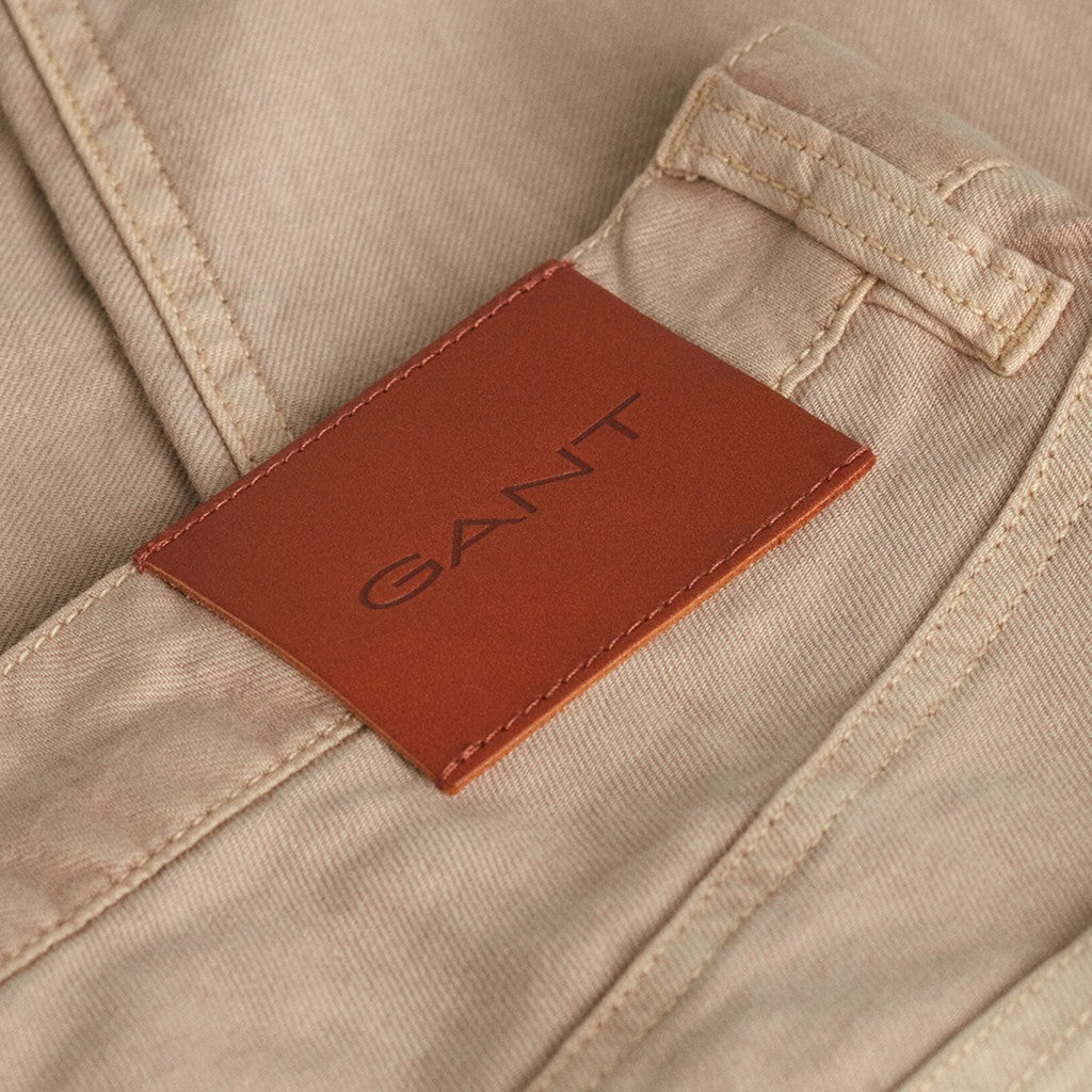 Gant Broek van katoen en linnen Heren – Beige