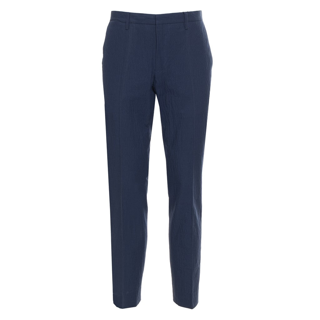 Gant Broek van katoen en linnen Heren – Marineblauw