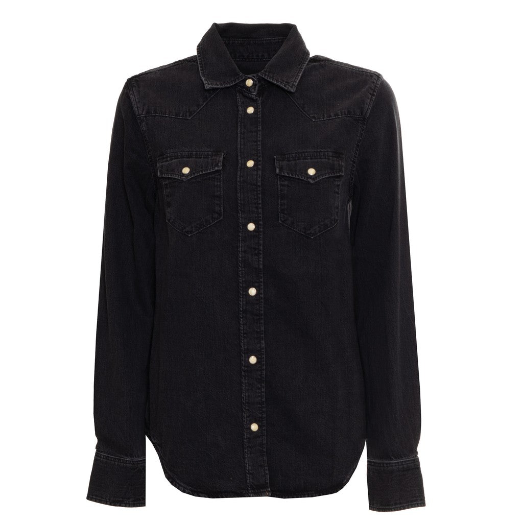 Gant Denim overhemd Dames – Zwart