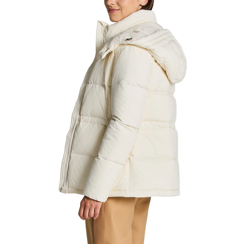Gant Donsjas met capuchon Dames – Crème