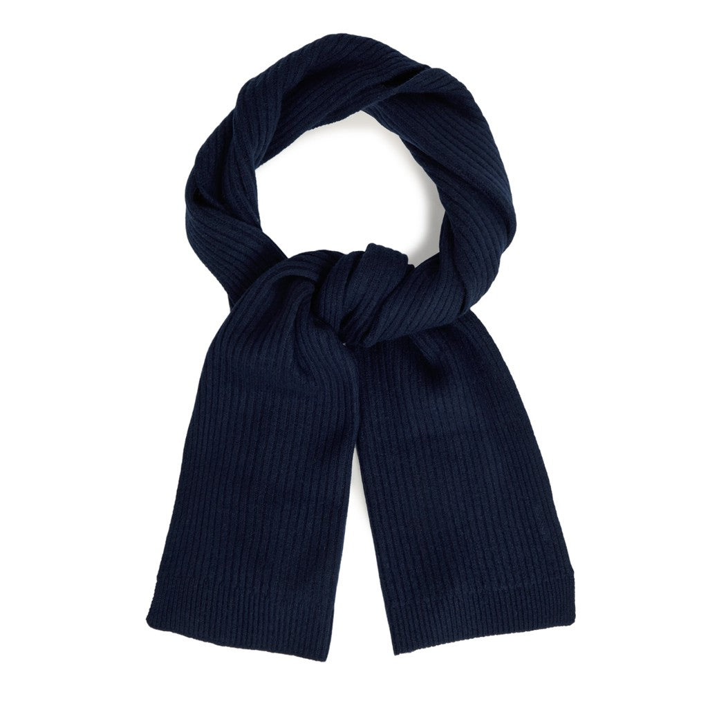 Gant Fijngebreide wollen sjaal – Marineblauw