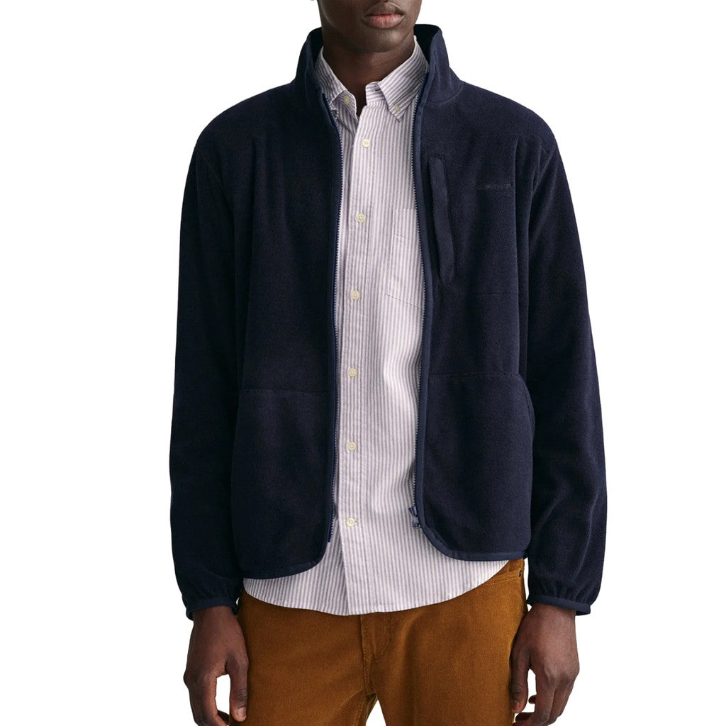 Gant Fleecejas – Marineblauw