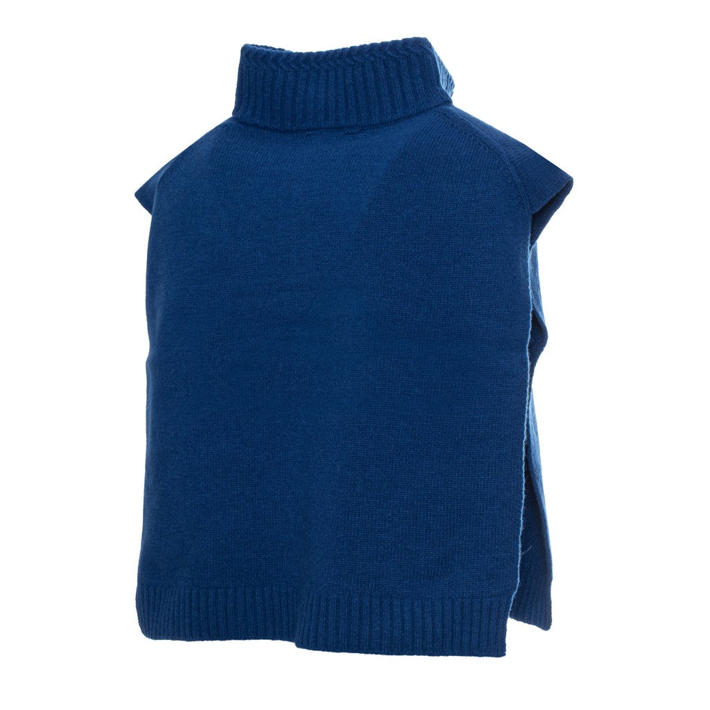 Gant Gebreide colsjaal met rits – Blauw