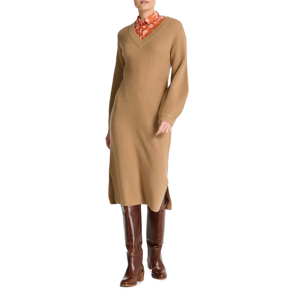 Gant Gebreide jurk – Khaki