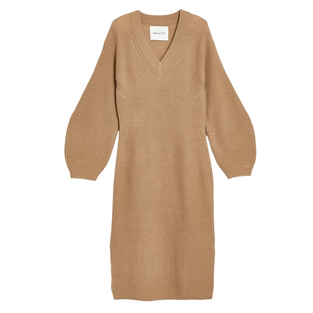 Gant Gebreide jurk – Khaki