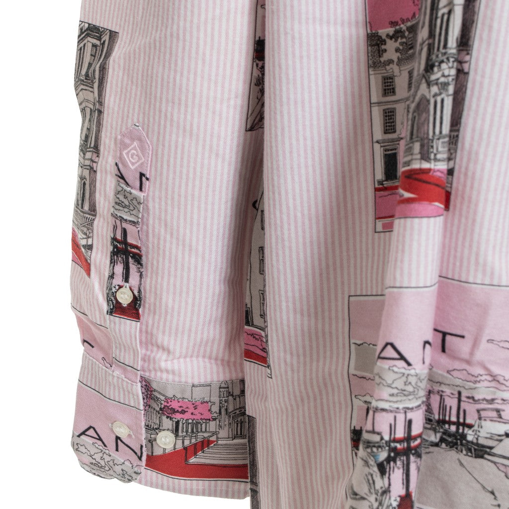 Gant Gestreept overhemd Dames – Roze