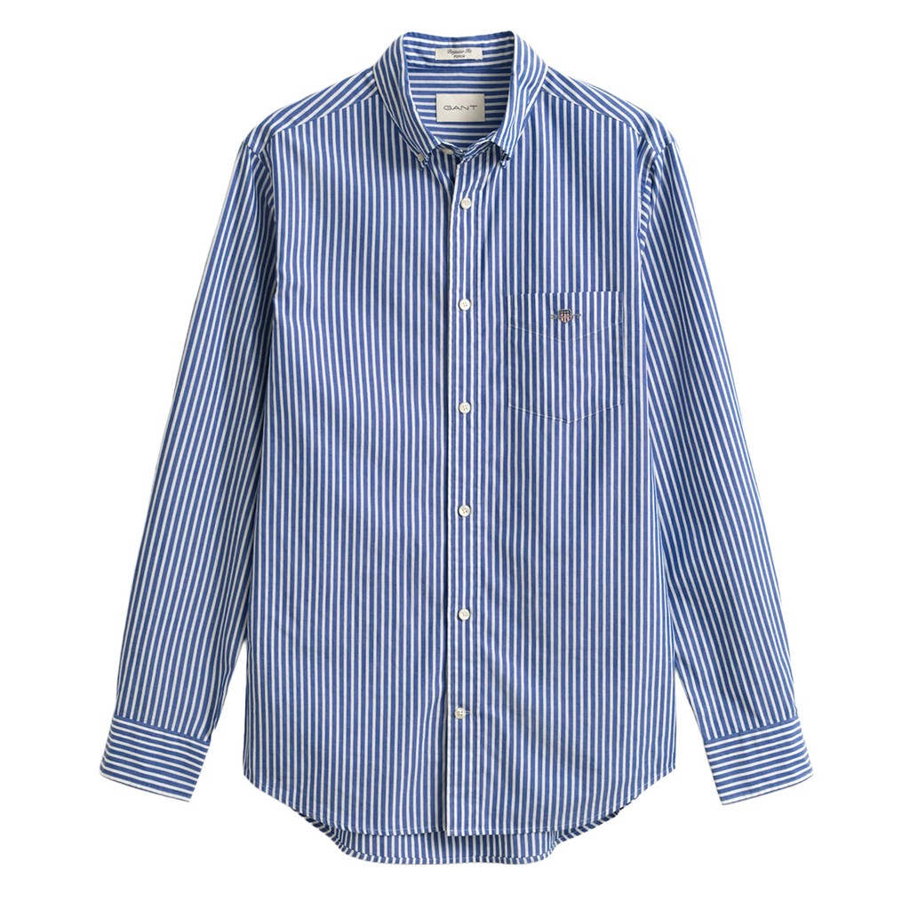 Gant Gestreept overhemd Heren – Blauw / Wit