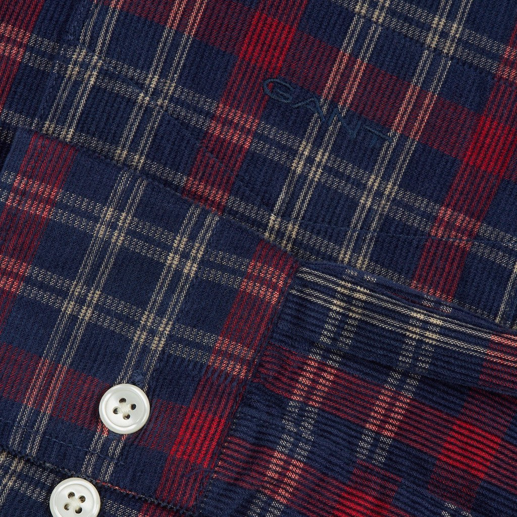 Gant Gestreept overhemd Heren – Marineblauw / Rood